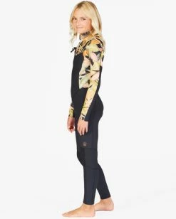 Discount 🎁 Billabong 👧 Girls' 3/2 Salty Dayz Chest ZipFull Wetsuit JUNGLE NIGHT 🔔 -Color of the season Shop abgw100100 billabongw kyg6 sd1 1
