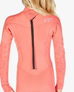 Hot Sale 👍 Billabong 👧 Girls' 3/2 Synergy Back Zip Full Wetsuit RIVER 😀 -Color of the season Shop abgw100107 billabongw vco dtl1 1