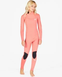 Hot Sale 👍 Billabong 👧 Girls' 3/2 Synergy Back Zip Full Wetsuit RIVER 😀 -Color of the season Shop abgw100107 billabongw vco frt1 1