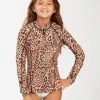 Discount 🌟 Billabong 1mm 👧 Girls' Peeky Wetsuit Jacket ANIMAL 🔔 -Color of the season Shop abgw800100 billabongw ani frt1