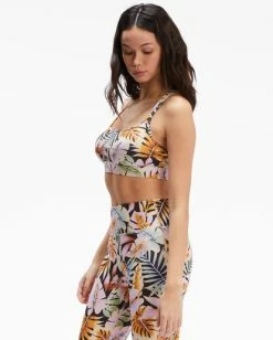 Best reviews of 😉 Billabong Paradise Strappy Sports Bra BLACK PEBBLE 💯 -Color of the season Shop abjbr00102 billabongw bpb sd1 1