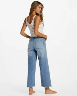Brand new 👏 Billabong Free Fall Indigo Wide-Leg 👖 Jeans WASHED DENIM 🔔 -Color of the season Shop abjdp00113 billabongw bfcw bck1 1