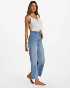 Brand new 👏 Billabong Free Fall Indigo Wide-Leg 👖 Jeans WASHED DENIM 🔔 -Color of the season Shop abjdp00113 billabongw bfcw sd1 1