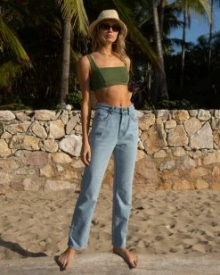 Best deal ✨ Billabong I Got It High Waisted Denim Pants INDIGO RINSE ❤️ -Color of the season Shop abjdp00123 billabongl igr frt1 1