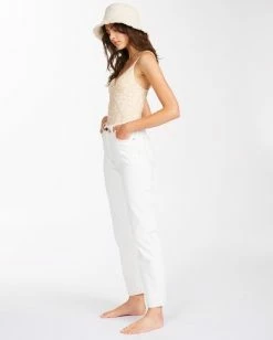 Coupon 🌟 Billabong Cheeky Denim Pants NATURAL ⭐ -Color of the season Shop abjdp00128 billabongw nat sd1 1