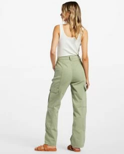 Cheapest 🔥 Billabong Wall To Wall Denim Cargo Pants ARMY ❤️ -Color of the season Shop abjdp00135 billabongw arm bck1 1