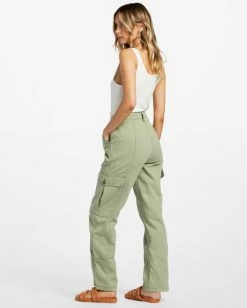 Cheapest 🔥 Billabong Wall To Wall Denim Cargo Pants ARMY ❤️ -Color of the season Shop abjdp00135 billabongw arm sd1 1
