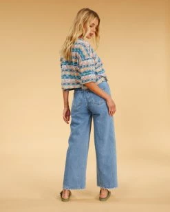 Outlet 🛒 Billabong Salty Blonde Chill Out 👖 Jeans SALTY BLUE ⌛ -Color of the season Shop abjdp00139 billabongw syl bck1 1