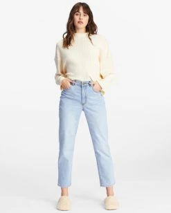 Promo 🧨 Billabong Perk Up High-Waisted 👖 Jeans INDIGO RINSE 😍 -Color of the season Shop abjdp00142 billabongw igr frt1 1