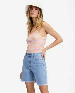 Cheap ❤️ Billabong Long Time Denim Shorts SWEET BLUE ⭐ -Color of the season Shop abjds00121 billabongw bka0 sd1 1
