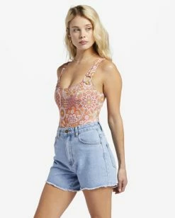 Discount 🧨 Billabong X Smiley Smile At Ya Denim Shorts SMILEY WASH 😍 -Color of the season Shop abjds00137 billabongw gep0 sd1 1