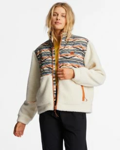 Promo 🤩 Billabong A/Div Hidden Trails Zip-Up Jacket WHITE CAP 😉 -Color of the season Shop abjft00294 billabongw wcp frt1 1