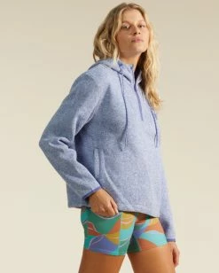 Best Sale 🔥 Billabong A/Div Highway Half-Zip Hoodie BLUE MOUNTAIN 🎉 -Color of the season Shop abjft00295 billabongw pmk0 sd1 1