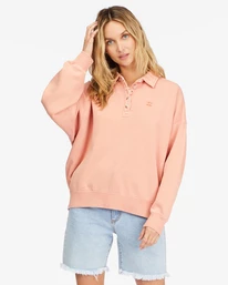 Promo ๐ Billabong Lost Time Pullover Sweatshirt STONE ROSE ๐