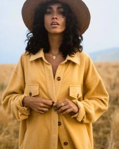 Promo 💯 Billabong Anytime Shacket Oversized Button-Through Jacket MELLOW DAZE 🔔 -Color of the season Shop abjft00350 billabongl ygy0 frt1 1