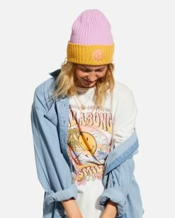 Buy 💯 Billabong X Smiley Beanie BRIGHTER DAYS ⭐ -Color of the season Shop abjha00223 billabongw ygk0 sd1 1