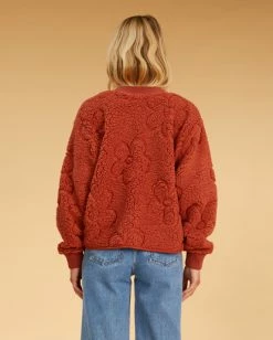 Hot Sale 🔔 Billabong Salty Blonde Cozy Shore Bomber Jacket SIPPIN COCONUTS 👏 -Color of the season Shop abjjk00172 billabongw mpm0 bck1 1