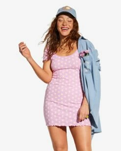 Deals ✨ Billabong X Smiley Have A Good Daisy T-Shirt 👗 Dress LADY LAVENDER 🥰 -Color of the season Shop abjkd00202 billabongw pfy0 frt1 1