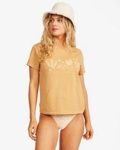 Hot Sale ✨ Billabong Natural Wonder Graphic T-Shirt CANYON KHAKI 😀 -Color of the season Shop abjkt00333 billabongw cyk frt1 1