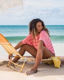 Best Sale ✨ Billabong Feeling Free Boxy T-Shirt PINA COLADA ✔️