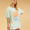 Top 10 ❤️ Billabong Salty Blonde Easy Shores Oversized T-Shirt PRETTY PALMS 👏 -Color of the season Shop abjkt00406 billabongw gdm0 frt1