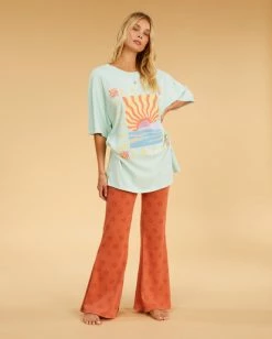 Top 10 ❤️ Billabong Salty Blonde Easy Shores Oversized T-Shirt PRETTY PALMS 👏 -Color of the season Shop abjkt00406 billabongw gdm0 frt9 1