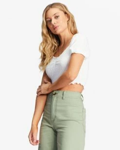 Buy 🔔 Billabong It's Love Fitted Knit Top BLACK 🎁 -Color of the season Shop abjkt00417 billabongw scs sd1 1