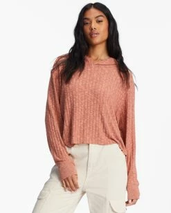 Budget 👏 Billabong Cozy Falls Hooded Long Sleeve Top OFF BLACK 😍 -Color of the season Shop abjkt00420 billabongw cnn0 frt1 1