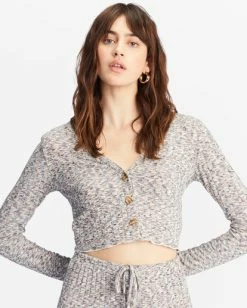 Best Pirce 💯 Billabong Sweet Tides V-Neck Long Sleeve Top MULTI 🤩 -Color of the season Shop abjkt00429 billabongw mul dtl1 1