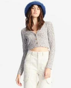 Best Pirce 💯 Billabong Sweet Tides V-Neck Long Sleeve Top MULTI 🤩 -Color of the season Shop abjkt00429 billabongw mul frt1 1