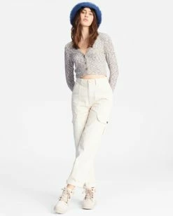 Best Pirce 💯 Billabong Sweet Tides V-Neck Long Sleeve Top MULTI 🤩 -Color of the season Shop abjkt00429 billabongw mul frt9 1