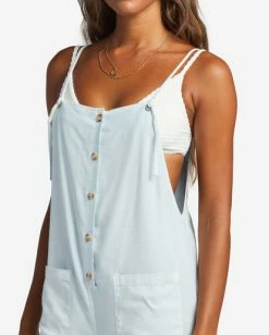Cheap 🛒 Billabong Beach Cruiser Wide-Leg Overalls SUNSET GOLD ✔️ -Color of the season Shop abjnp00234 billabongw bfw0 dtl1 1