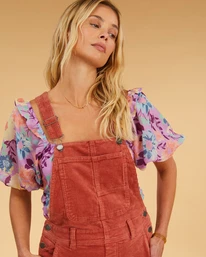 Brand new 😍 Billabong Salty Blonde One Of A Kind Overalls SIPPIN COCONUTS 🌟 7 Brand new 😍 Billabong Salty Blonde One Of A Kind Overalls SIPPIN COCONUTS 🌟 - Image 5