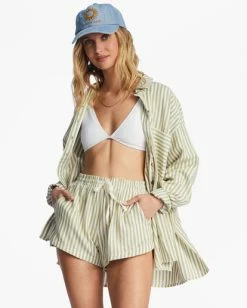 Deals 🥰 Billabong Road Trippin Elastic Waist Shorts SALT CRYSTAL 1 🔥 -Color of the season Shop abjns00100 billabongw avo frt1 1