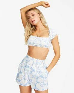 Best Sale ⭐ Billabong Love To Lounge Elastic Waist Shorts LIME 🎉 -Color of the season Shop abjns00134 billabongw rad frt1 1