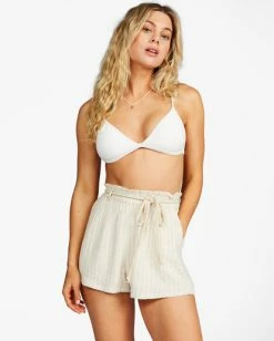New 🧨 Billabong Wander On Elastic Waist Shorts NATURAL 👍 -Color of the season Shop abjns00183 billabongw nat frt1 1