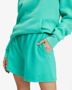 Deals 🔔 Billabong Surf Classic 5 High-Waist Sweatshorts PARADISE PINK 🔥 -Color of the season Shop abjns00200 billabongw gmc0 dtl1 1