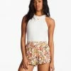 Wholesale ✨ Billabong Road Trippin Crinkle Elastic Waist Shorts LIGHT SUNSET GOLD 🎁 -Color of the season Shop abjns00209 billabongw mul frt1