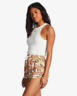 Wholesale ✨ Billabong Road Trippin Crinkle Elastic Waist Shorts LIGHT SUNSET GOLD 🎁 -Color of the season Shop abjns00209 billabongw mul sd1 1