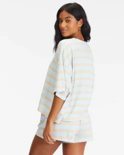 Coupon 😀 Billabong Feeling Free High-Waisted Knit Shorts PINA COLADA 😍 -Color of the season Shop abjns00218 billabongw bzp0 bck1 1