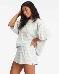 Coupon 😀 Billabong Feeling Free High-Waisted Knit Shorts PINA COLADA 😍 -Color of the season Shop abjns00218 billabongw bzp0 sd1 1