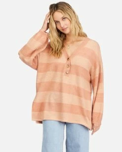 Discount 🤩 Billabong Sol Chasing Tunic Sweater GINGER ✔️ -Color of the season Shop abjsw00207 billabongw gin frt1 1
