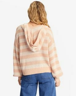 Cheap ✔️ Billabong Mas Amor Hooded V-Neck Sweater NUDE MOOD 🎁 -Color of the season Shop abjsw00212 billabongw thb0 bck1 1
