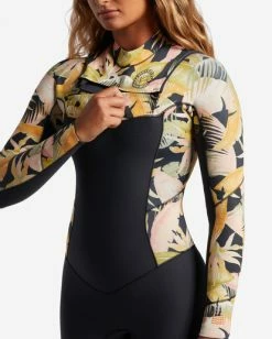 Best Pirce 😍 Billabong 4/3 Salty Dayz Chest Zip Full Wetsuit PARADISE BLACK 🔥 -Color of the season Shop abjw100122 billabongw kyg6 dtl1 1