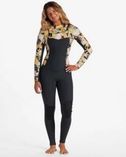 Best Pirce 😍 Billabong 4/3 Salty Dayz Chest Zip Full Wetsuit PARADISE BLACK 🔥 -Color of the season Shop abjw100122 billabongw kyg6 frt1 1