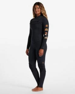 Best deal ⭐ Billabong 3/2 Salty Dayz Natural Chest Zip Wetsuit BLACK TIDE ✨ -Color of the season Shop abjw100160 billabongw kvd7 sd1 1
