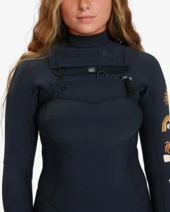 Best Sale ⭐ Billabong 4/3 Salty Dayz Natural Chest Zip Wetsuit BLACK TIDE 💯 -Color of the season Shop abjw100161 billabongw kvd7 dtl1 1
