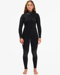 Best Sale ⭐ Billabong 4/3 Salty Dayz Natural Chest Zip Wetsuit BLACK TIDE 💯 -Color of the season Shop abjw100161 billabongw kvd7 dtl3 1