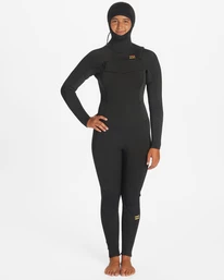 Coupon 😉 Billabong 5/4 Synergy Hooded Chest Zip Full Wetsuit MARINE 🛒