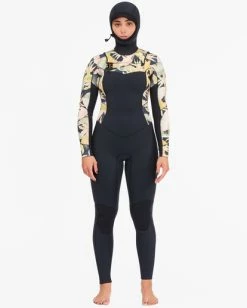 Promo 🥰 Billabong 4/3 Salty Dayz Hooded Full Wetsuit JUNGLE NIGHT 🌟 -Color of the season Shop abjw200103 billabongw kyg6 frt1 1